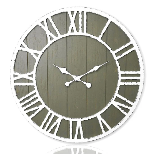 NELONY Large Farmhouse Wall Clock, 24