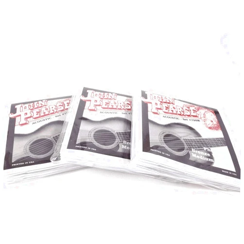 John Pearse Guitar Strings 3 Pack Acoustic Medium #700M Phosphor Bronze
