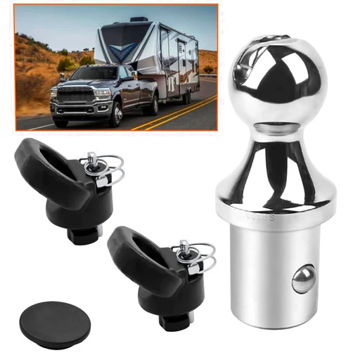 Boeeda Puck System Gooseneck Hitch Kit, 30K, 2-5/16-In Gooseneck Ball kit Compatible with Dodge Ram 2500 Dodge Ram 3500 2013-2023 Replace# 60618（Chrome,4）