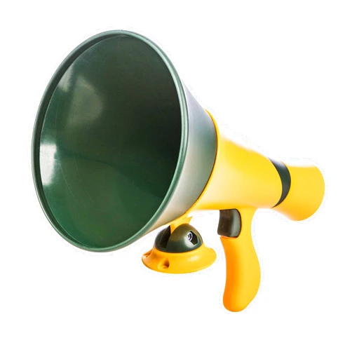 Jack and June Green Megaphone for Outdoor Playsets, Wooden Jungle Gyms, and Residential Playgrounds
