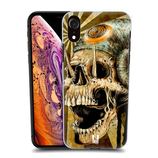 Head Case Designs Snail Hydro Skulls Hard Back Case Compatible with Apple iPhone XR