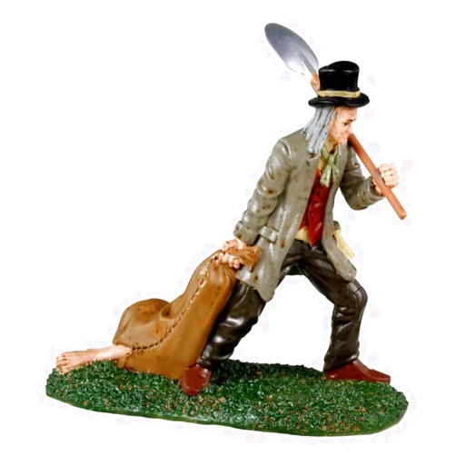 Lemax Village Collection - Spooky Town Grave Digger & Body Bag Village Accessory #32196