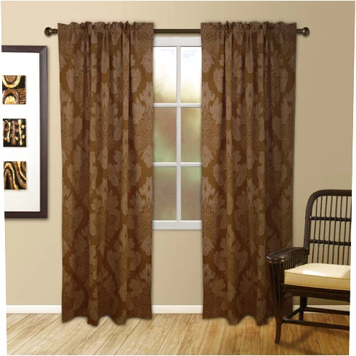 Veratex Henna 95-Inch Panel, Brown/White
