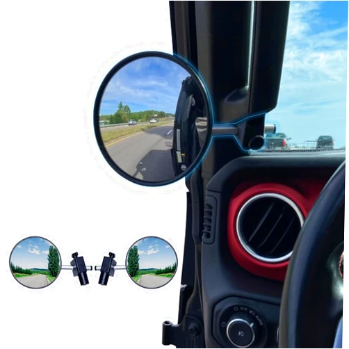 Buling Doors off Mirrors Professional Off-road Rearview Mirrors 2024 Improved Design Compatible with Jeep Wrangler JL/JLU 2018-2024 & Jeep Gladiator JT 2020-2024 (For 2024+ JL/JT : Top Mount Only)