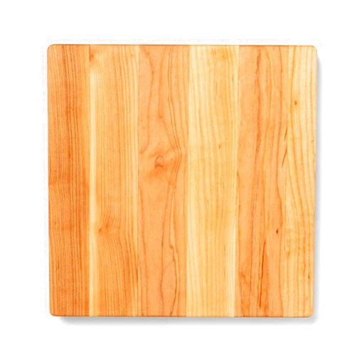 John Boos Chop-N-Slice Series Square Wooden Maple Cutting Board 10”x10” – 1” Thick, 4-lb Reversible Butcher Block with Eased Corners & Edge-Grain – Made in the USA