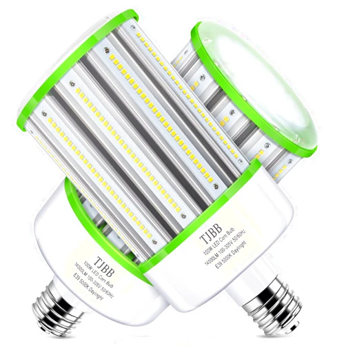 TJBB 2-Pack 100W Led Corn Cob Light Bulb, E39 Large Mogul Base led Bulb (250-400W MH/HPS Replace) Indoor Outdoor Lighting for Garage Warehouse High Bay Parking Lot Wall Pack