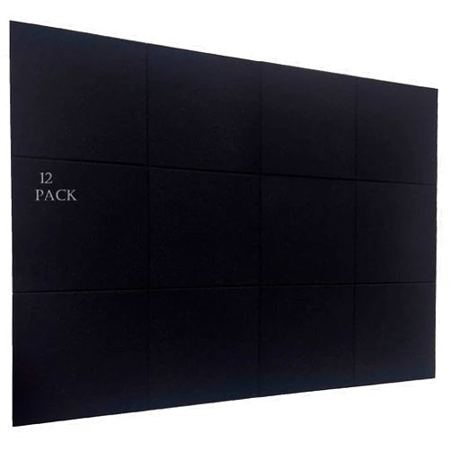 Holytree 12 Pack Black Acoustic Foam Panel Wedge Studio Soundproofing Wall Tiles 12