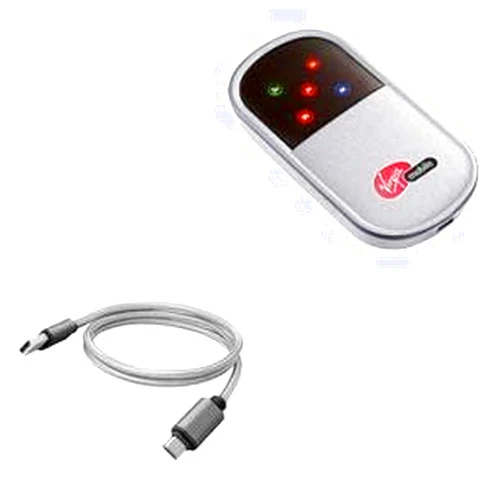 BoxWave Cable Compatible with Virgin Mobile Pocket WiFi - Micro USB DuraCable, Braided Micro USB Charging Cable - Space Grey