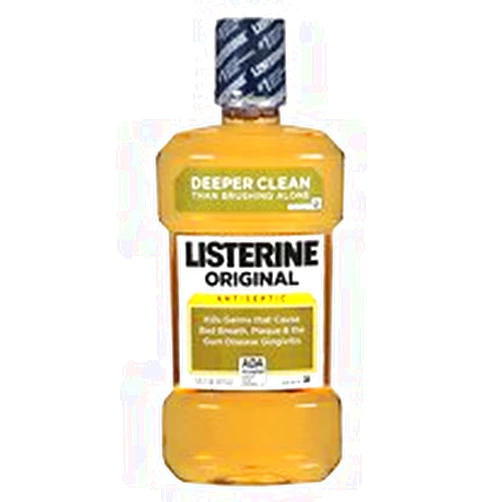 LISTERINE Antiseptic Mouthwash, Original, 1 L - 2pc 2 Count (Pack of 1)