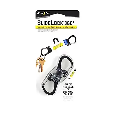 Nite Ize MSBL-09-R7 Carabiner, Pack of 1, Charcoal