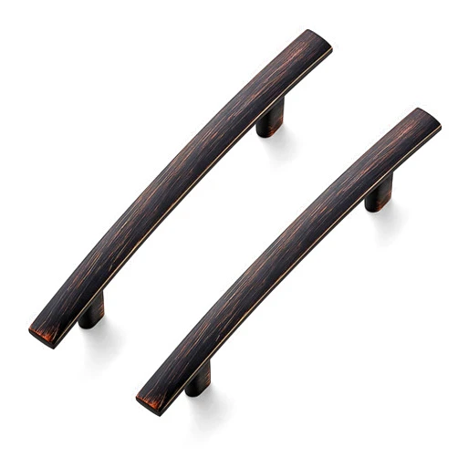 Ravinte 5 Pack 6 Inch Curved Cabinet Pulls Oil Rubbed Bronze Zinc Alloy Kitchen Cupboard Hadware Arch Drawer Handles Cabinet Pulls 6