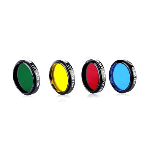 SVBONY SV127 Telescope Filter Eyepiece Filter Set 1.25 Inch for Telescope Eyepiece with Storage Case for Planetary Details Ideal Accessory