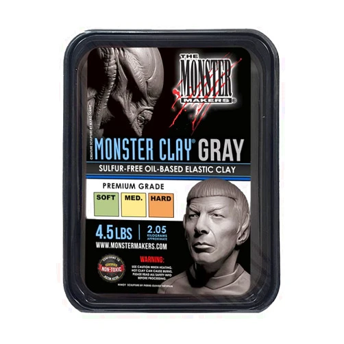 Monster Makers Monster Clay Premium Grade Modeling Clay (Gray - Soft - 4.5lb)
