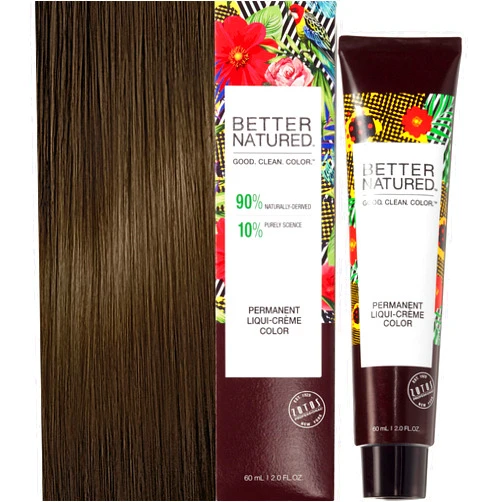 Permanent 4N Medium Natural Brown Hair Color Dye - Naturally-derived, Vegan & 100% Gray Coverage that Lasts up to 8 Weeks