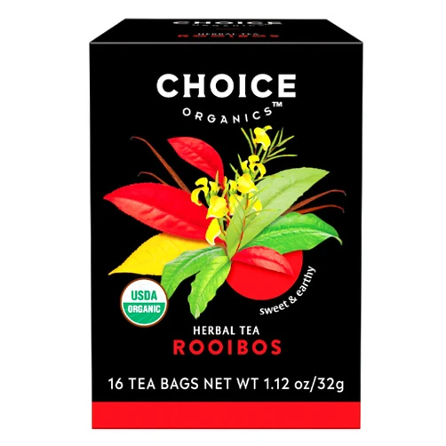 Choice Organic Teas Choice Organics - Organic Rooibos Tea (3 Pack) - Fair Trade - Compostable - Caffeine Free - 48 Organic Herbal Tea Bags