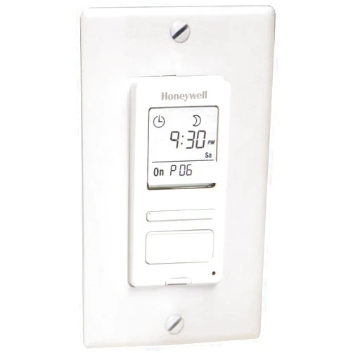 Honeywell Home RPLS540A1002 RPLS540A ECONOSwitch Programmable Timer Switch, White (Requires 40 W Minimum)