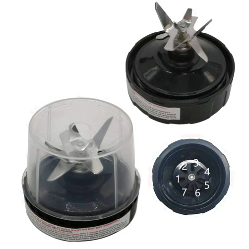 Joymixman 2pcs Replacement Pro Blade with 7 male Fins Gear on Bottom of Blade for Nutri ninja pro BL450 30/BL 456 30/ BL451 30/BN400/BN750, BN750C, BN751, BN800, BN801, DB751A BL910,AMZ493BRN,AMZ012BL