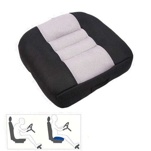 Srutirbo Car Booster Seat Cushion Heightening Height Boost Mat, Breathable Mesh Portable Car Seat Pad Angle Lift Seat for Car, Office,Home (Black)