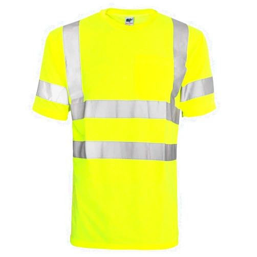L&M® Hi Vis T Shirt ANSI Class 3 Reflective Safety Lime Orange Short Long Sleeve HIGH Visibility