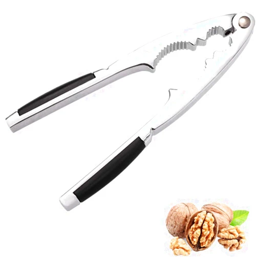 TOONEV Nut Crackers Chestnut Opener Seafood Sheller Heavy Zinc Alloy Nutcracker Pecan Walnut Plier Clip Tool with Good Grips Kitchen Utensils