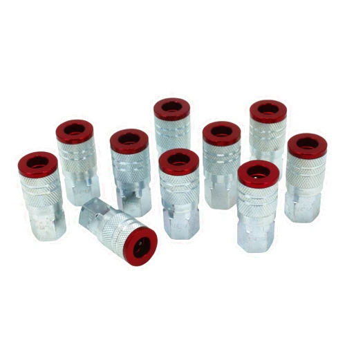 Milton 715MC ColorFit Couplers, M-style Red, 1/4