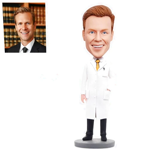 FASHIONBОBBLEHEAD FASHIONBOBBLEHEAD Custom Bobbleheads, Custom Doctor Bobbleheads - an Excellent Doctor,Fully Customizable with Polymer Clay,Personalized Bobbleheads Best Gifts for Someone ﻿