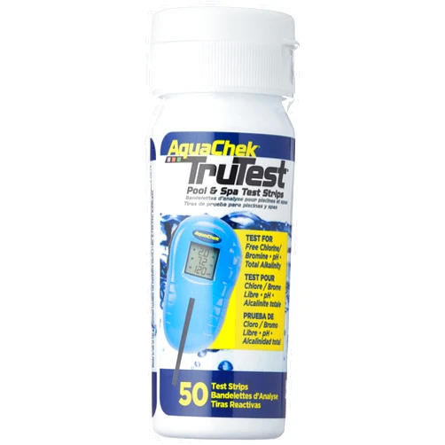 AquaChek TruTest Refill Test Strips - Digital Test Strip Reader Refill Strips - for Pool and Spa Water Testing - for Free Bromine, Free Chlorine, pH, and Total Alkalinity - 50 Strips