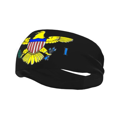 ROSIHODE Cute Flag Workout Headbands for Women Men Sports Sweatbands Patriotic Yoga Hairbands for Running Fitness Cycling