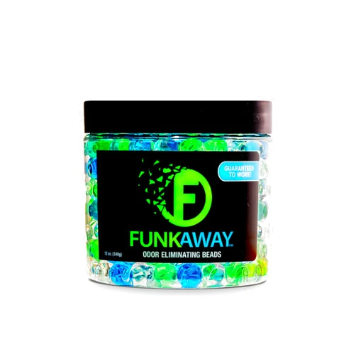 FunkAway Odor Eliminating Beads, 12 oz., Supercharged Odor Absorbing Beads for the House, Car or Gym, Eliminate Smoke, Pet and Bathroom Odors for Long-Lasting Results