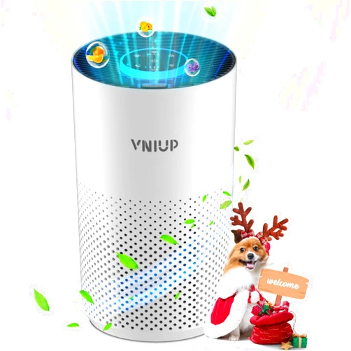 VNIUP Air Purifiers for Home Bedroom up to 800 ft², VNIUP H14 True HEPA Air Filter Cleaner for Bedroom with Fragrance Function, Air Quality Sensor Sleep Mode Air Cleaner for Pet Dander Odor Dust Smoke