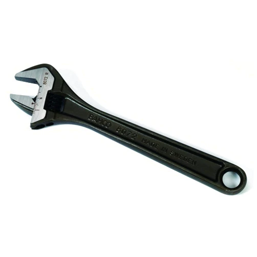 Bahco 8072 R US Adjustable Wrench, 10-Inch, Black