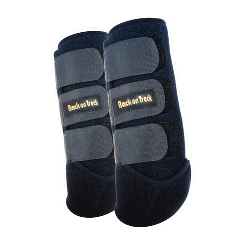Back on Track Therapeutic Horse Exercise Boots for Hind Legs, Black, Large