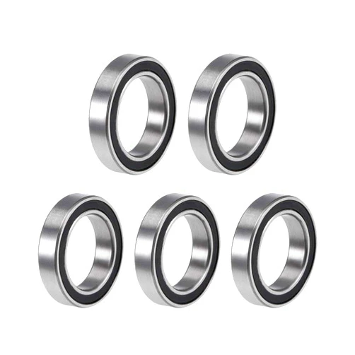 uxcell 6701-2RS Deep Groove Ball Bearings Z2 12mm x 18mm x 4mm Double Sealed Chrome Steel 5pcs