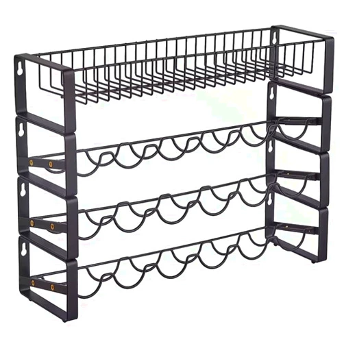 RUVOO Spice Organizer Spice Rack 4-Tier Metal Spice Rack Stand Holder Seasoning Bottle Rack Storage Holder Kitchen Spice Bottle Holder Spice Shelf Spice Rack Organizer
