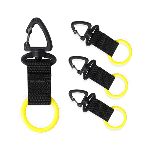 JUSTOOP Scuba Octopus Mouthpiece Holder,Silicone Octopus Holder for Scuba Diving 0cto Mouthpiece Keeper for 2nd Stage Regulator Octopus Retainer with Spring Clip,2 PCS,Green/Yellow