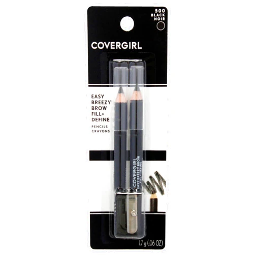 COVERGIRL - Easy Breezy Brow Fill + Define Brow Pencil, Sharpener Included, Long-Lasting, Deeply Pigmented, Blendable Formula, 100% Cruelty-Free