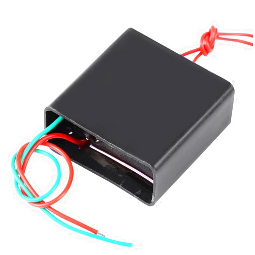 Walfront DC4.8V~6V High Voltage Transformer 50kV-800kV Boost Step-up Inverter Arc Pulse Generator Power Module Black