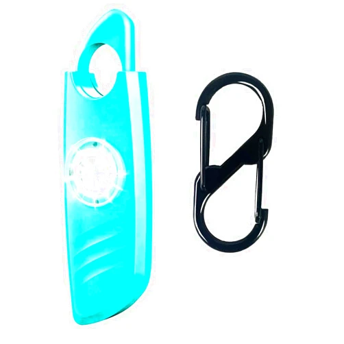 FA FIGHTART Personal Safety Alarm for Women 140db Sound Strobe Light with Key Chain Devices for Women Men Blue