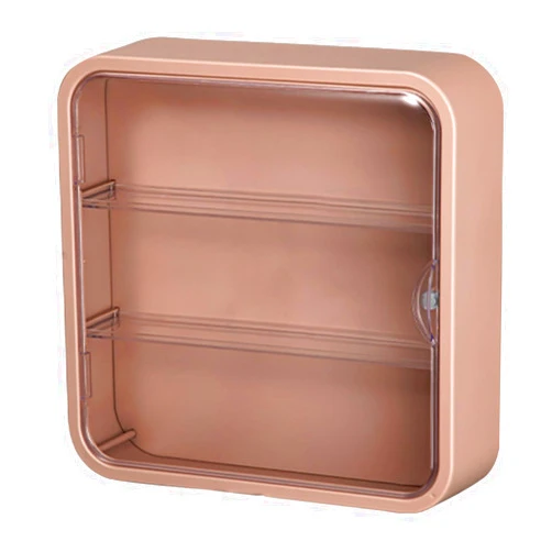 KSHSAA Acrylic Display Case, Clear Display Case for Figures, Wall Mounted Display Cabinet, Transparent Dust-Proof Storage Box 3-Layer Display Cases, Clear Doll Box Display Box
