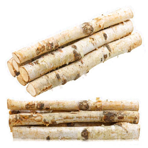 UPlama 6Pack Small Birch Logs for Fireplace Unfinished Wood Crafts DIY Home Decorative Burning,Fireplace Log Set (0.78''-1.18'' Dia. x 12