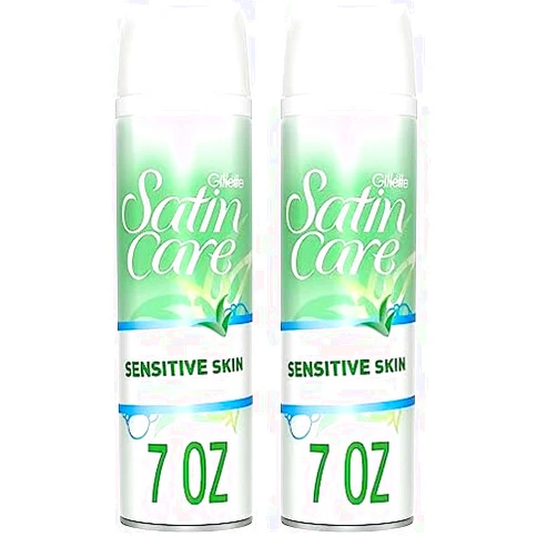 Gillette Venus Gillette Satin Care Shaving Gel Sensitive, 7 oz (Pack of 2)