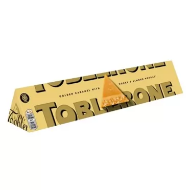 Premier Life Store Toblerone Golden Caramel with Honey & Almond Nougat Chocolate Bar 360g