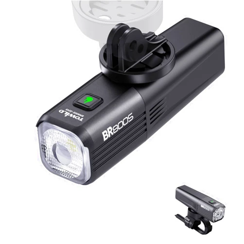 TOWILD BR1000 Bike Lights for Night Riding,1000 Lumen Lightweight Bike Front Light,Long Battery Life,Compatible with Garmin/GoPro Mount,3500mAh Rechargeable&Replaceable Battery,for Commuter Cyclists