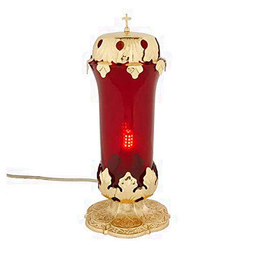 Autom Sanctuary Lamp with Ruby Globe - Electric