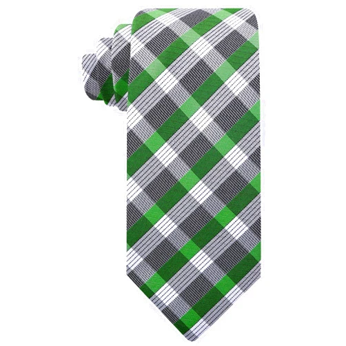 Scott Allan Collection Gingham Plaid Ties for Men - Woven Necktie