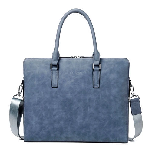 FSD.WG FSD. WG Business Bag Leather Messenger Bag Water Resistant Business Travel Briefcase Handbag Briefcase for Men