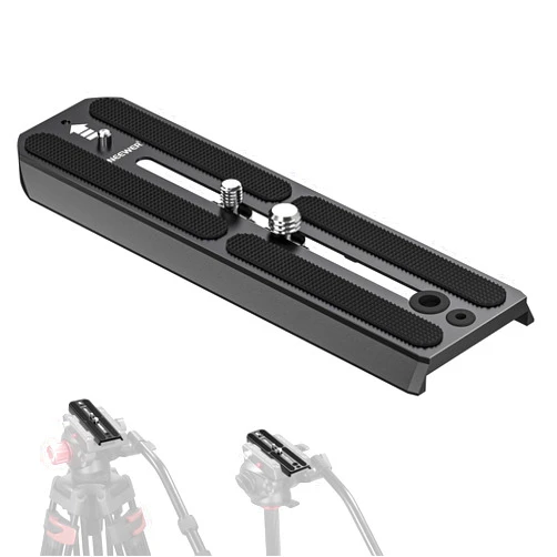 NEEWER 501PL Tripod Quick Release Plate Compatible with Manfrotto MVH500AH MVH502AH, 6.3