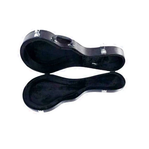 Ministry of Warehouse High-Class Leather Case Black F-Style Microgroove Pattern Mandolin