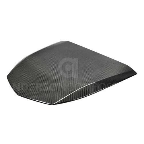 Anderson Composites AC-HDS17CHCAMZL-OE - OE-Style Gloss Carbon Fiber Hood Insert