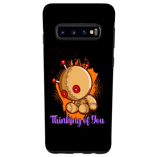 Witch Spell Occult Voodoo Doll Needle Stitch Tees Galaxy S10 Thinking Of You Voodoo Dolls Curse Witchcraft Black Magic Case